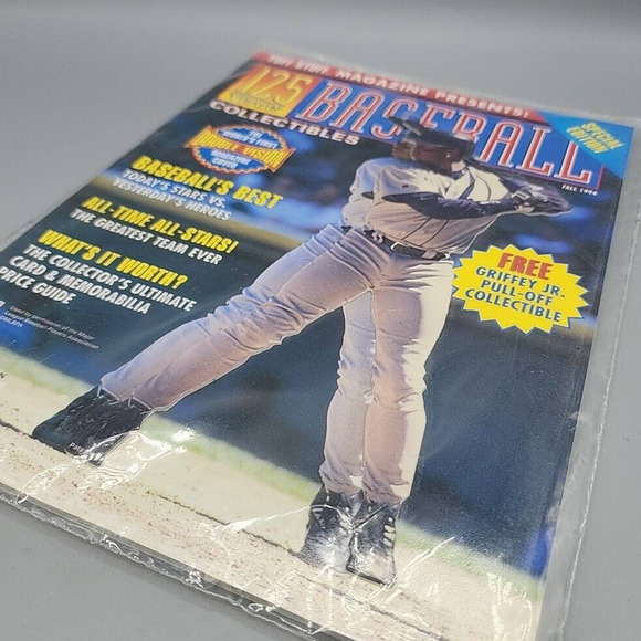 Baseball Collectibles Magazine Fall 1994 Ken Griffey Jr & Pullout Factory Sealed - Picture 3 of 10